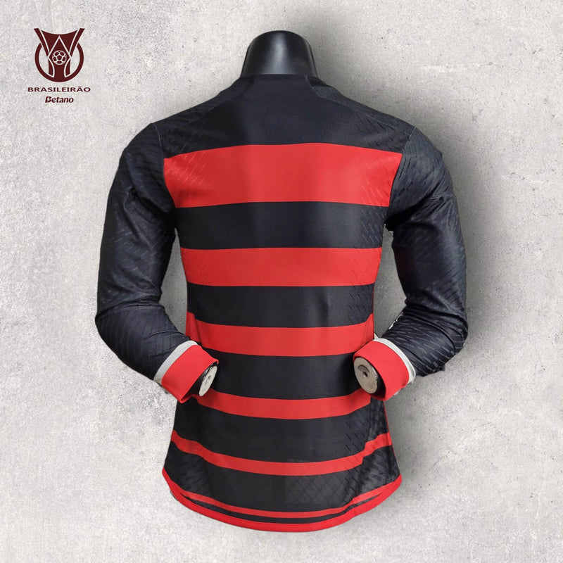 Camisa Manga Longa Flamengo Masculino - Temporada 2024/25 - Home (Versão Jogador)