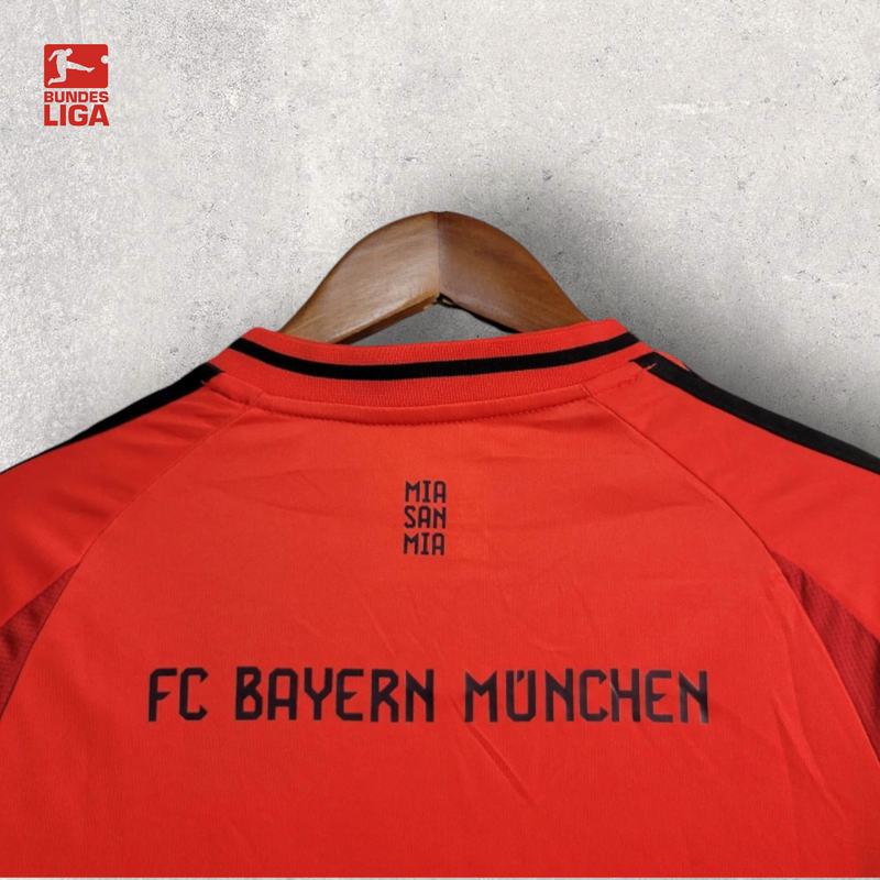 Kit Infantil Manga Longa Bayern de Munique - Temporada 2024/25 - Home