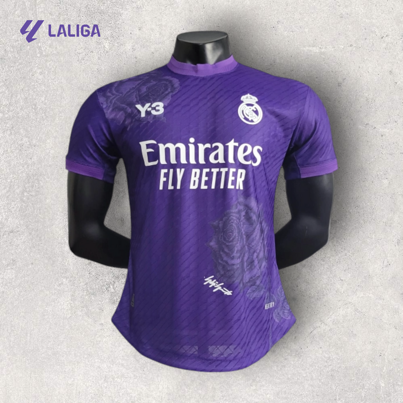 Camisa Real Madrid Masculino - Temporada 2023/24 - Edição Colab Y-3 Roxo (Versão Jogador)