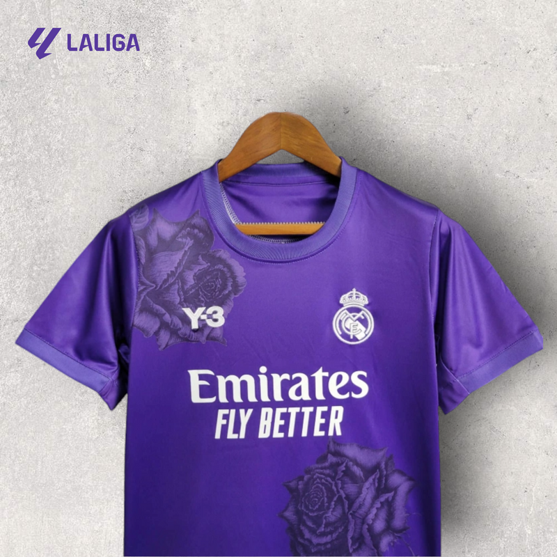 Kit Infantil Real Madrid - Temporada 2023/24 - Edição Colab Y-3 Roxo