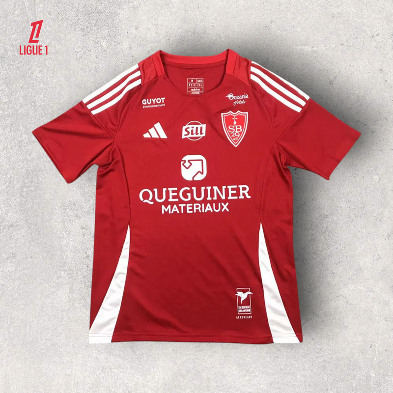 Camisa Stade Brestois Masculino - Temporada 2024/25 - Home "Liga"