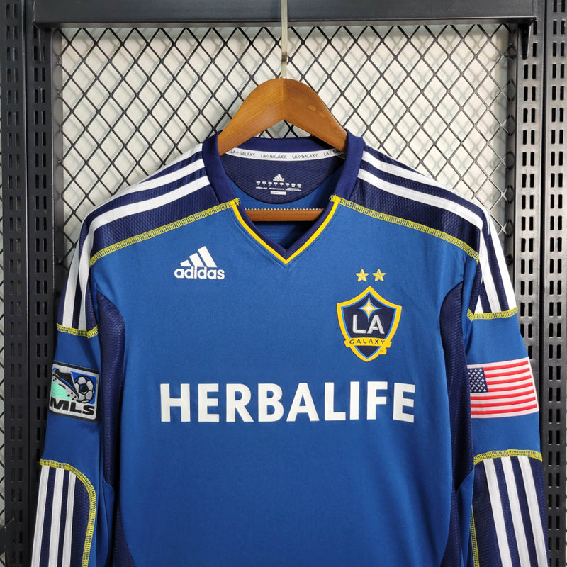 Retrô Manga Longa LA Galaxy - Temporada 2011/12 - Away