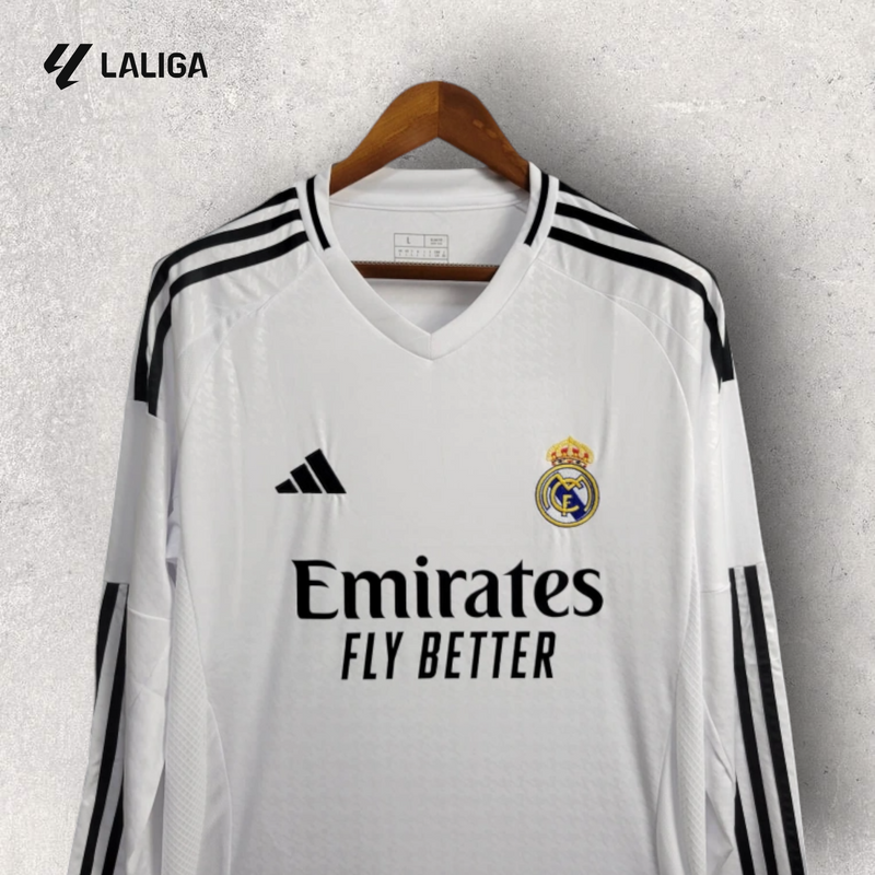 Camisa Manga Longa Real Madrid Masculino - Temporada 2024/25 - Home