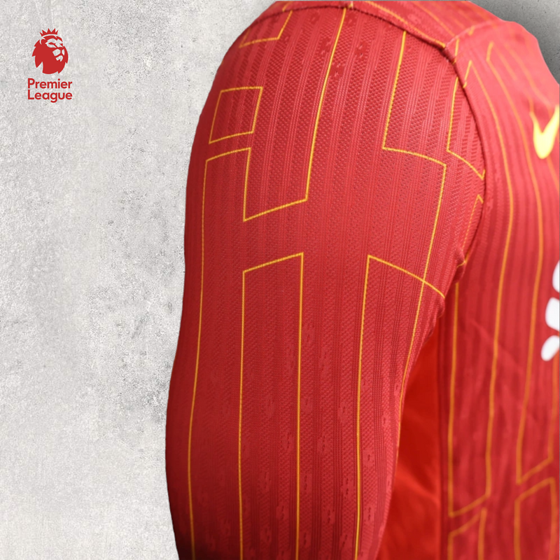 Camisa Manga Longa Liverpool Masculino - Temporada 2024/25 - Home (Versão Jogador)