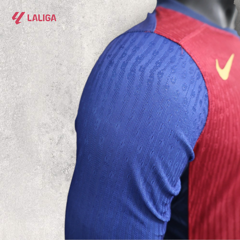 Camisa Manga Longa Barcelona Masculino - Temporada 2024/25 - Home (Versão Jogador)