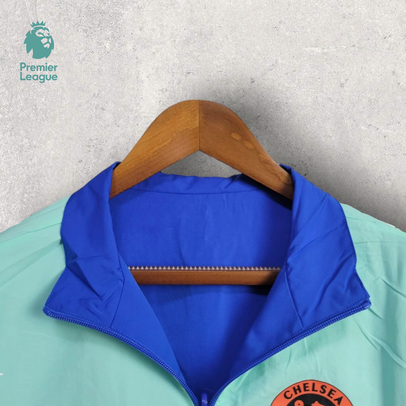 Windbreak Corta-Vento Chelsea Masculino - Azul e Verde Água (Dupla Face)