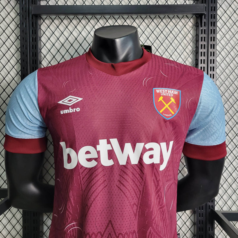 Camisa West Ham Masculino - Temporada 2023/24 - Home (Versão Jogador)