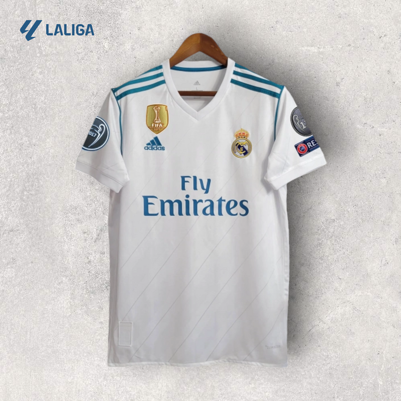 Retrô Real Madrid - Temporada 2017/18 - Home (+ Quatro Patches)