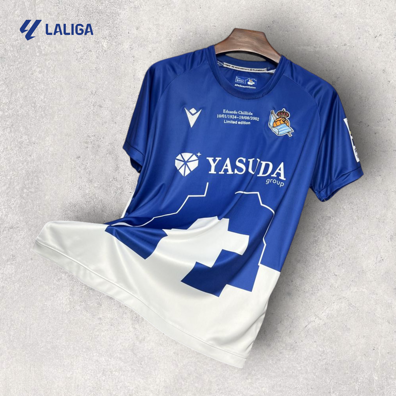 Camisa Real Sociedad Masculino - Temporada 2024/25 - Edição Especial "Eduardo Chillida"