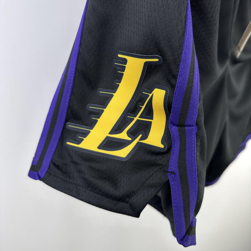 Short Los Angeles Lakers - Preto e Roxo