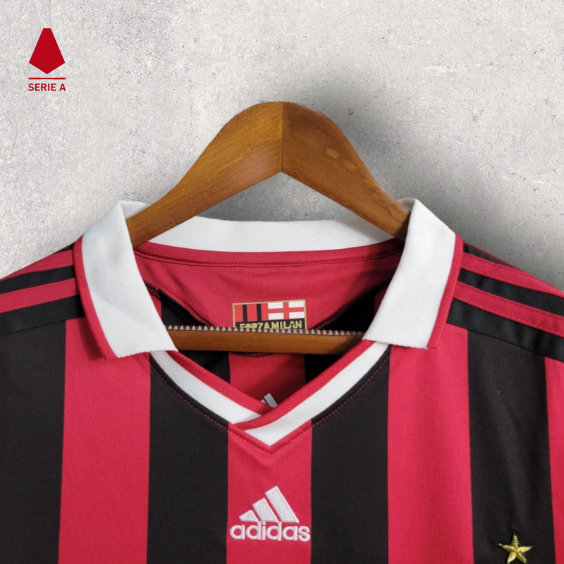 Retrô Manga Longa Milan - Temporada 2009/10 - Home