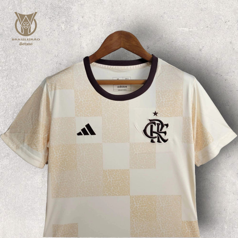 Camisa Flamengo Feminina - Temporada 2024/25 - Uniforme Pré-Jogo