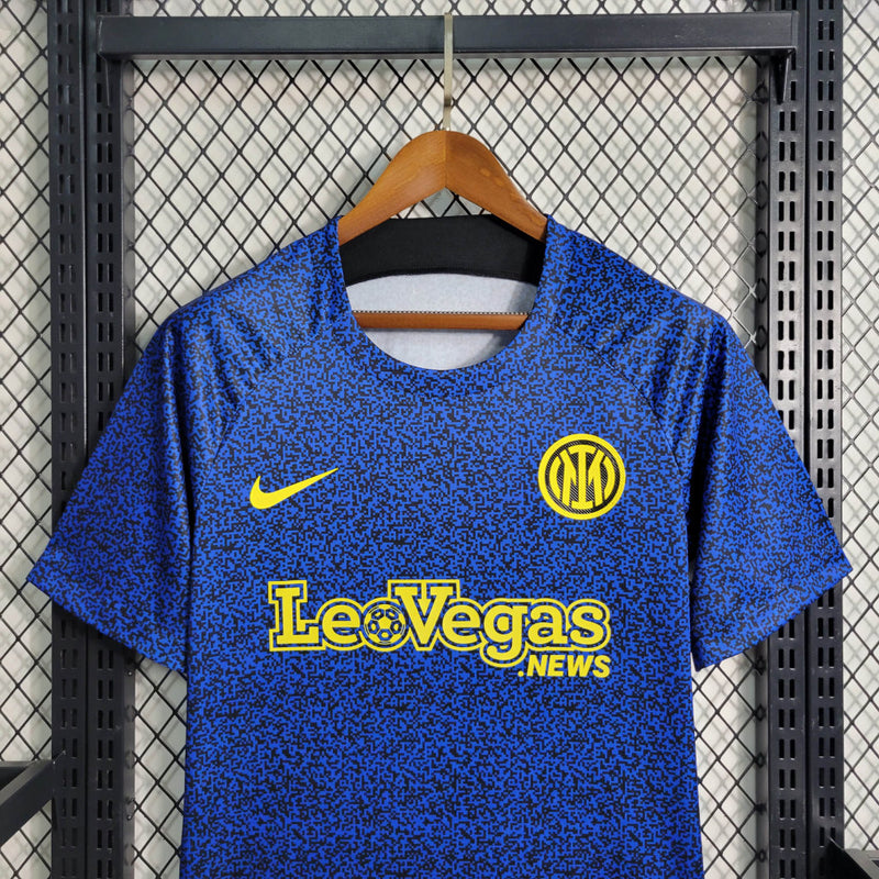 Camisa Inter de Milão Masculino - Temporada 2023/24 - Uniforme Pré-Jogo