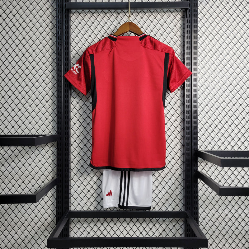 Kit Infantil Manchester United - Temporada 2023/24 - Home