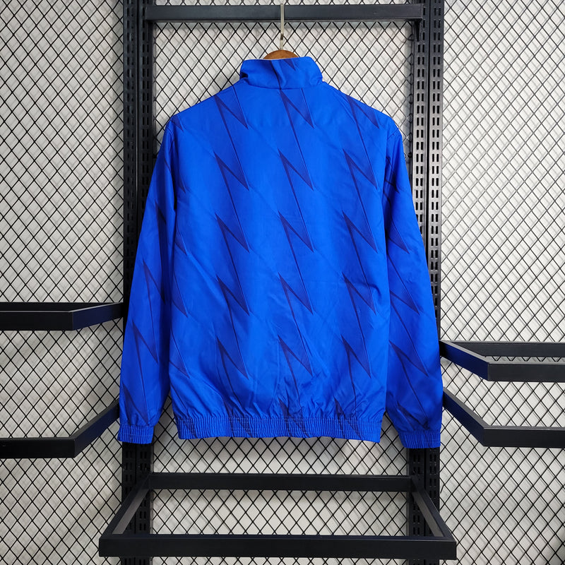 Windbreak Corta-Vento Al-Hilal Masculino - Azul e Branco (Dupla Face)