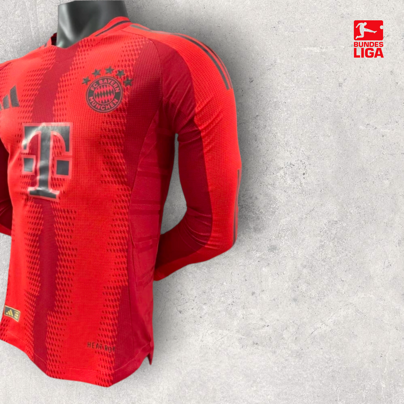 Camisa Manga Longa Bayern de Munique Masculino - Temporada 2024/25 - Home (Versão Jogador)