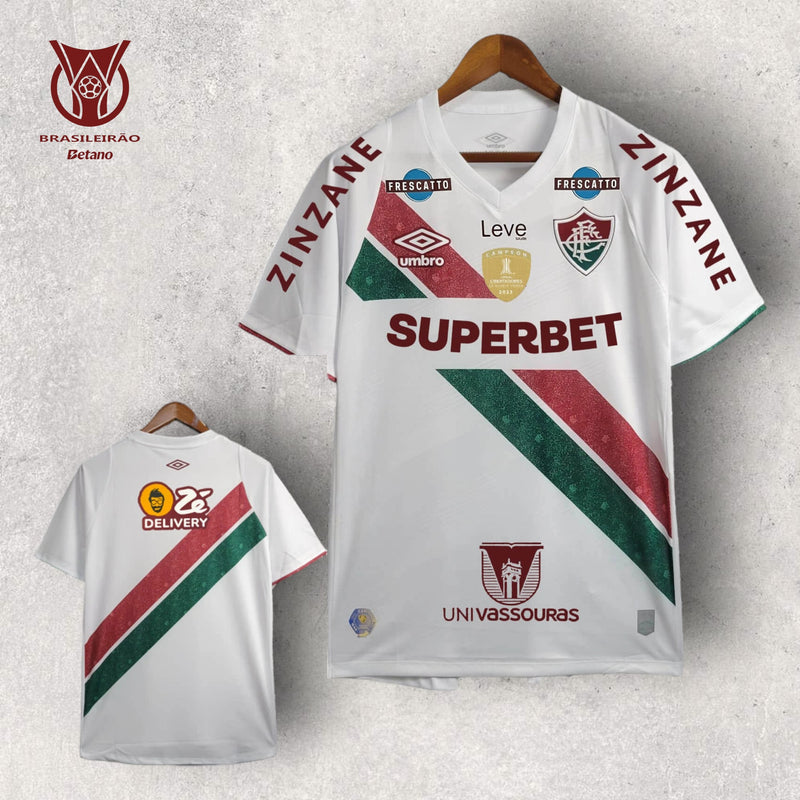 Camisa Fluminense Masculino - Temporada 2024/25 - Away (Todos os patrocínios + Patch Libertadores)