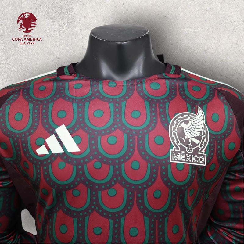 Camisa Manga Longa México Masculino - Temporada 2024/25 - Home (Versão Jogador)