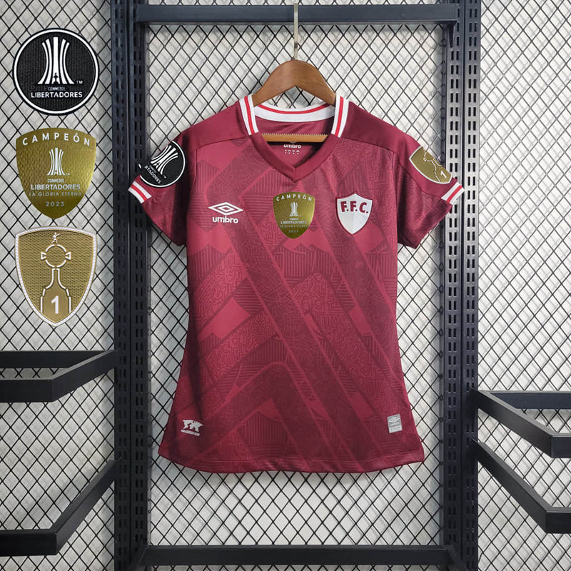 Camisa Fluminense Feminina - Temporada 2022/23 - Uniforme III (Três Patches Libertadores)