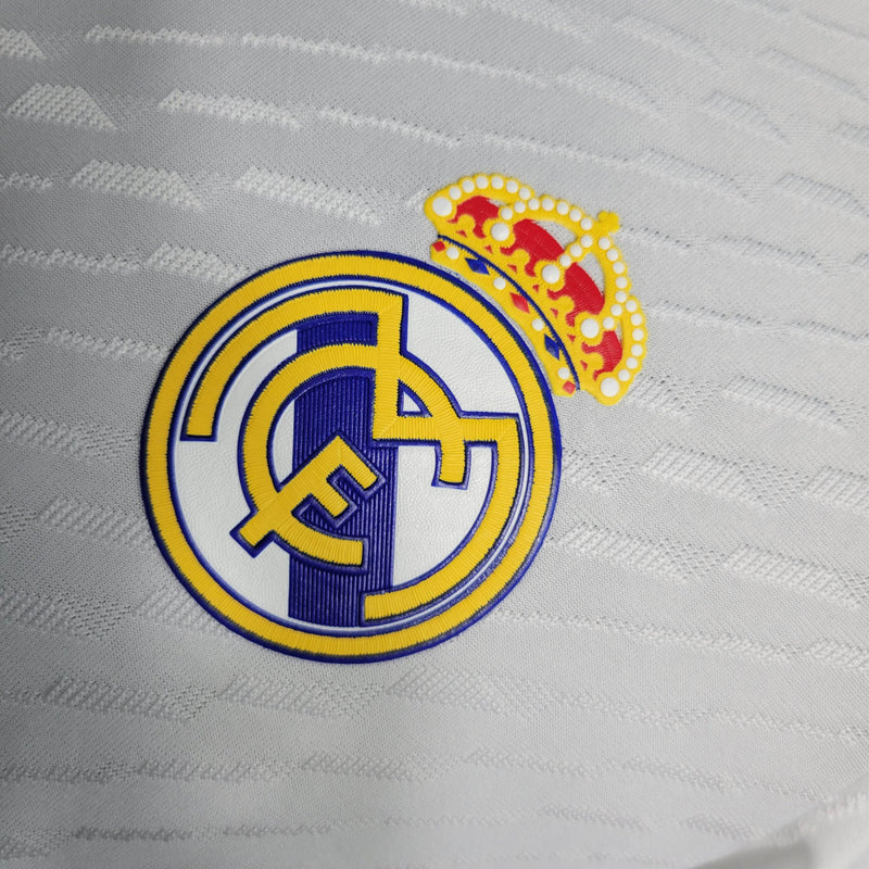 Camisa Manga Longa Real Madrid Masculino - Temporada 2023/24 - Home (Versão Jogador)