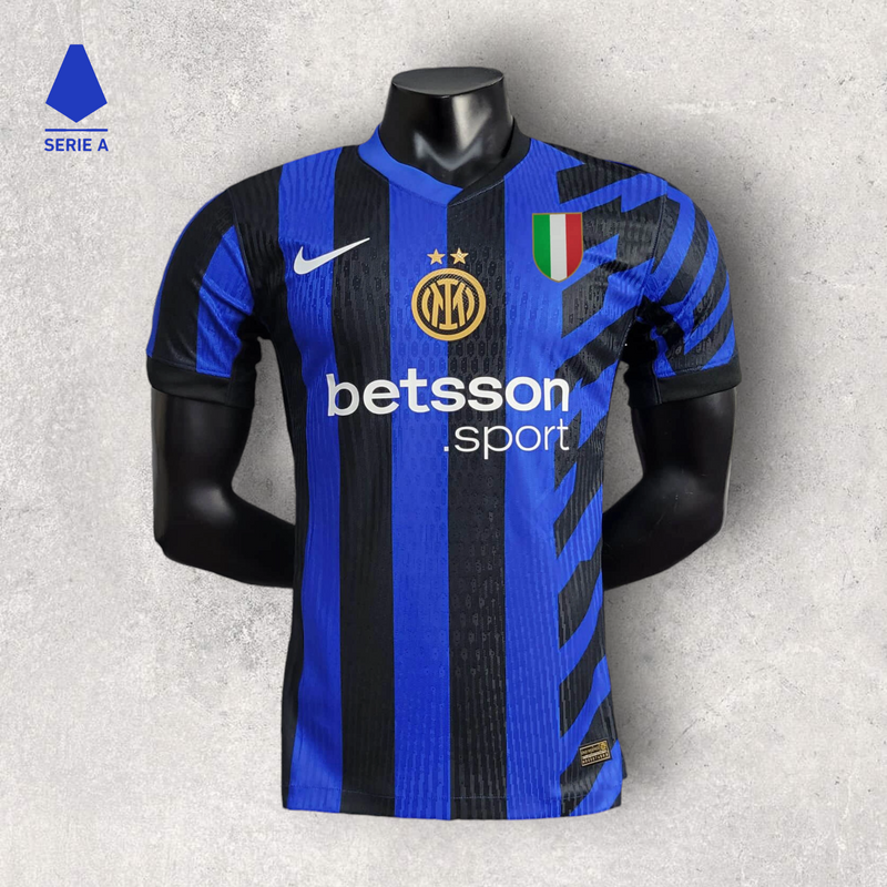 Camisa Inter de Milão Masculino - Temporada 2024/25 - Home (Versão Jogador + Patch Scudetto)