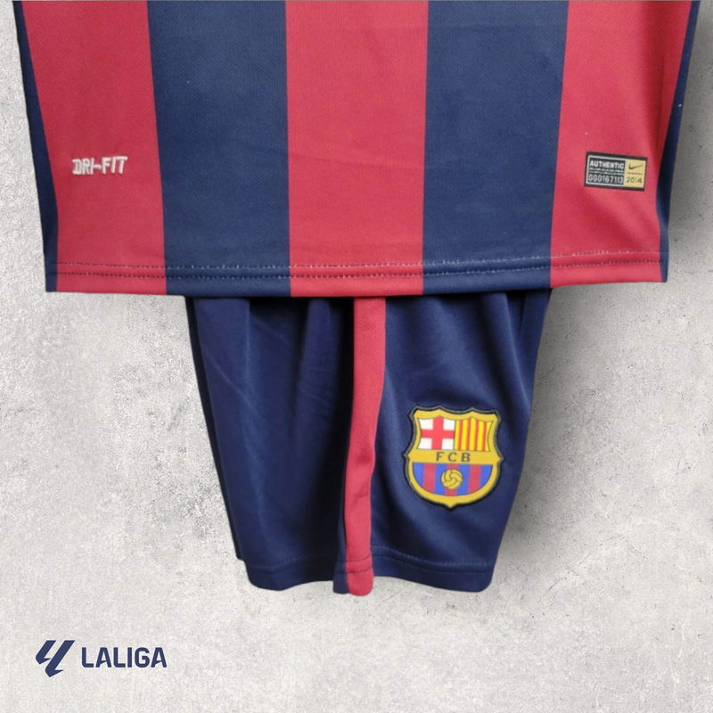 Kit Infantil Retrô Barcelona - Temporada 2014/15 - Home