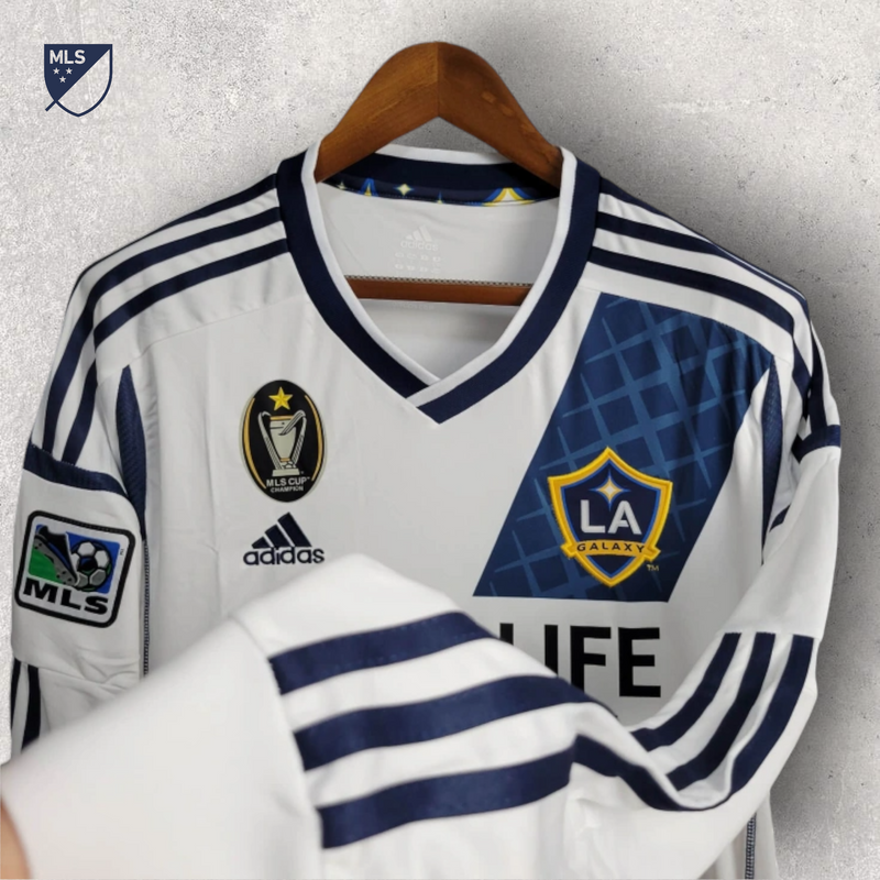 Retrô Manga Longa LA Galaxy - Temporada 2011/12 - Home