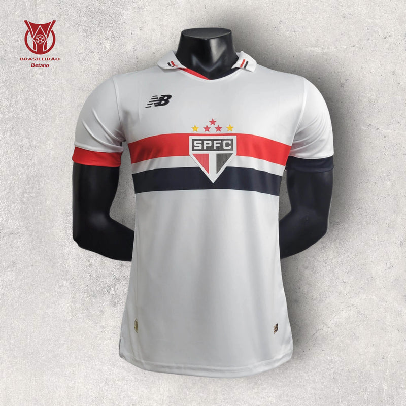 Camisa São Paulo Masculino - Temporada 2024/25 - Home (Versão Jogador)