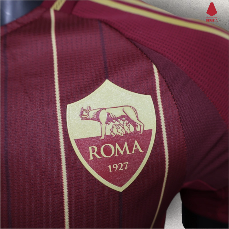 Camisa Roma Masculino - Temporada 2024/25 - Home (Versão Jogador)