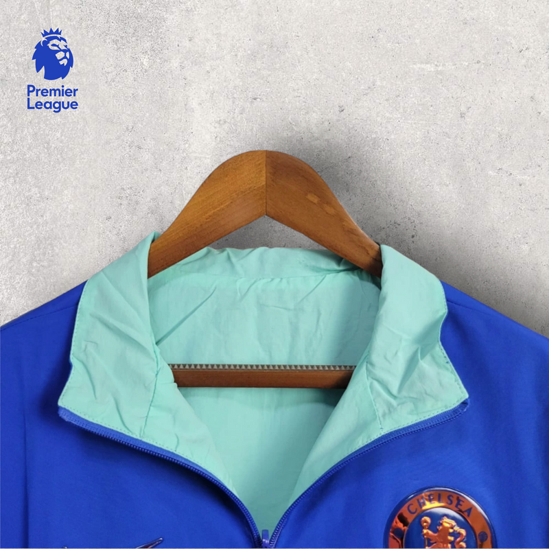 Windbreak Corta-Vento Chelsea Masculino - Azul e Verde Água (Dupla Face)