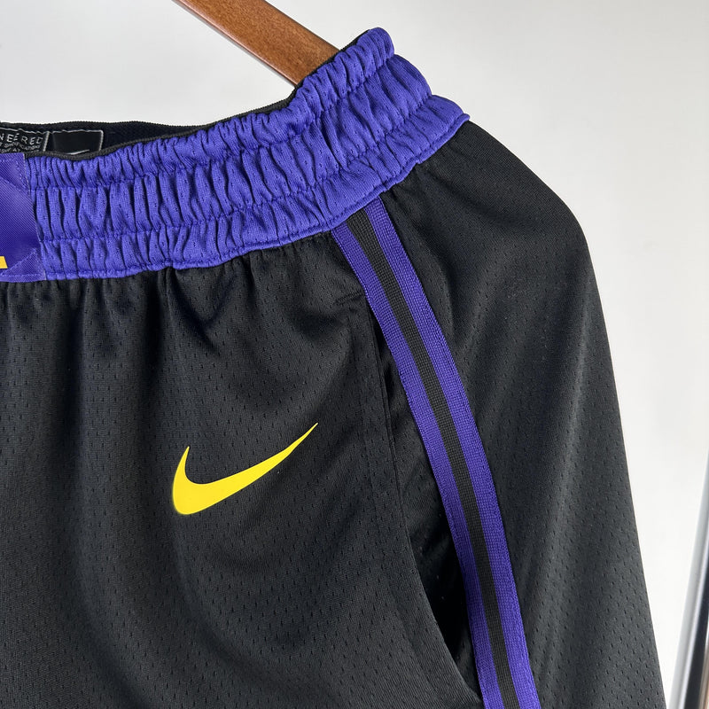 Short Los Angeles Lakers - Preto e Roxo