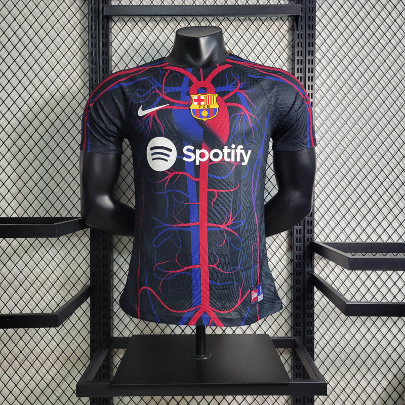 Camisa Barcelona Masculino - Temporada 2023/24 - Uniforme Pré-Jogo (Versão Jogador)