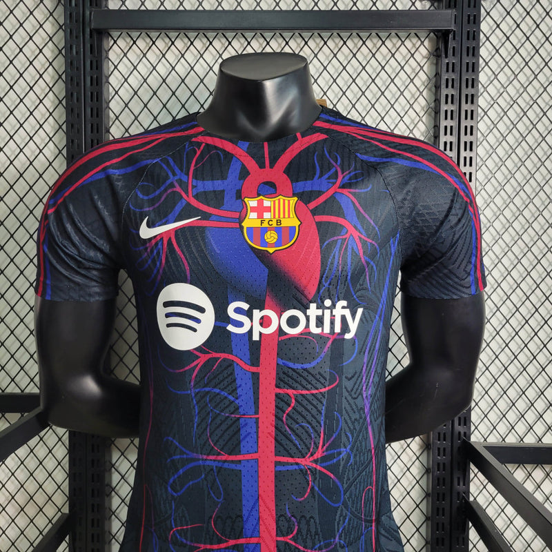 Camisa Barcelona Masculino - Temporada 2023/24 - Uniforme Pré-Jogo (Versão Jogador)