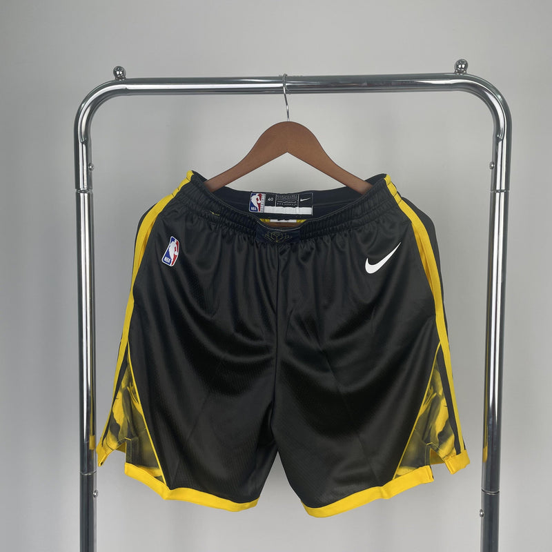 Short Golden State Warriors - Preto e Amarelo