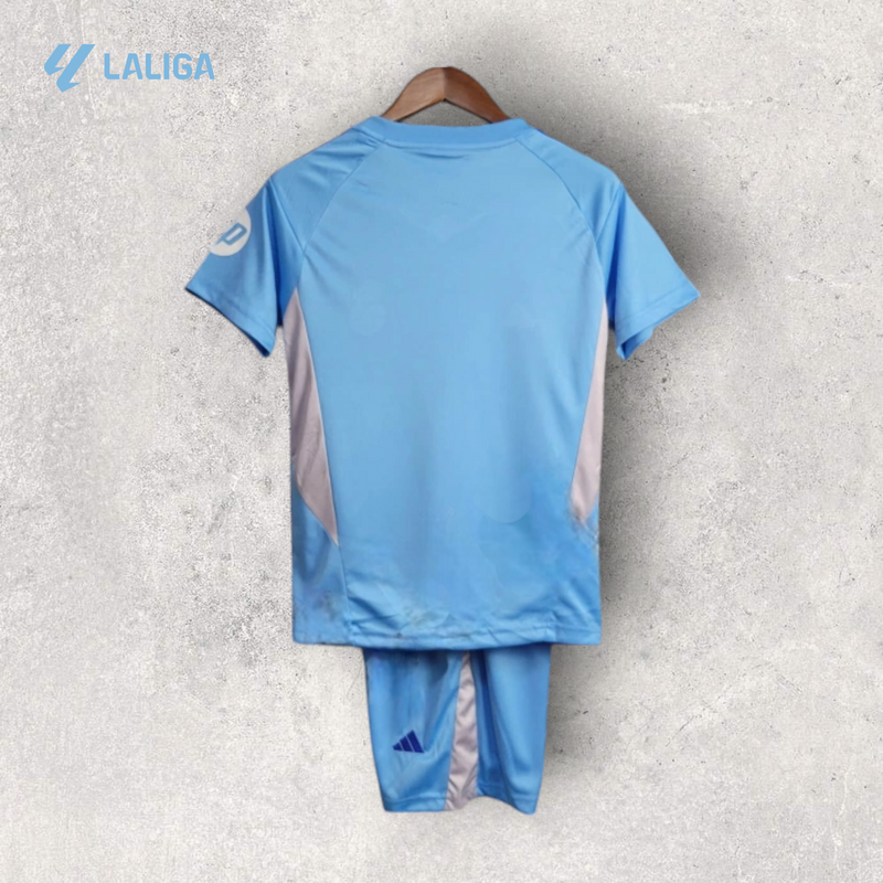 Kit Infantil Real Madrid - Temporada 2024/25 - Uniforme de Goleiro I