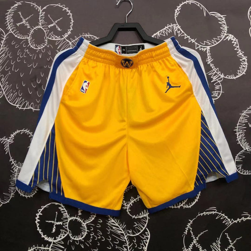 Short Golden State Warriors - Amarelo, Azul e Branco