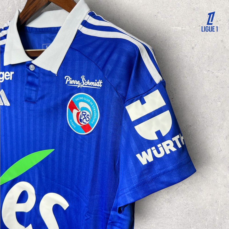 Camisa RC Strasbourg Masculino - Temporada 2024/25 - Home