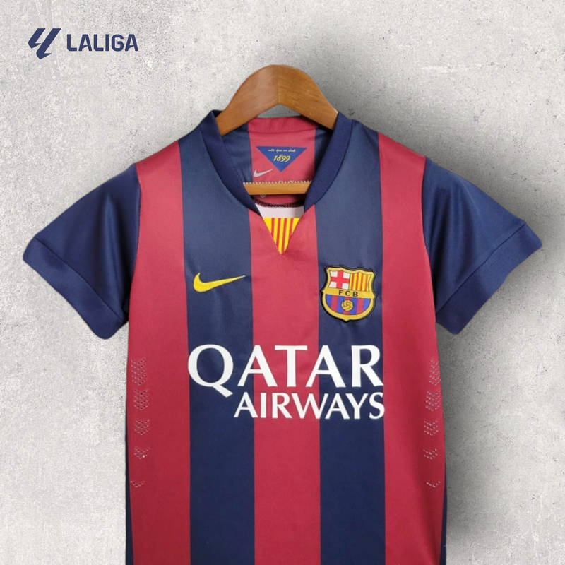 Kit Infantil Retrô Barcelona - Temporada 2014/15 - Home