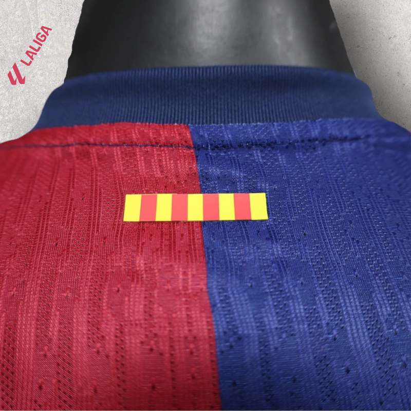 Camisa Manga Longa Barcelona Masculino - Temporada 2024/25 - Home (Versão Jogador)