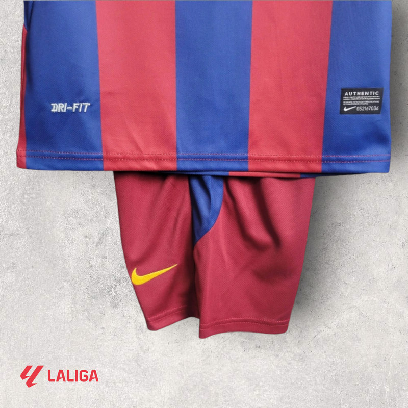 Kit Infantil Retrô Barcelona - Temporada 2010/11 - Home