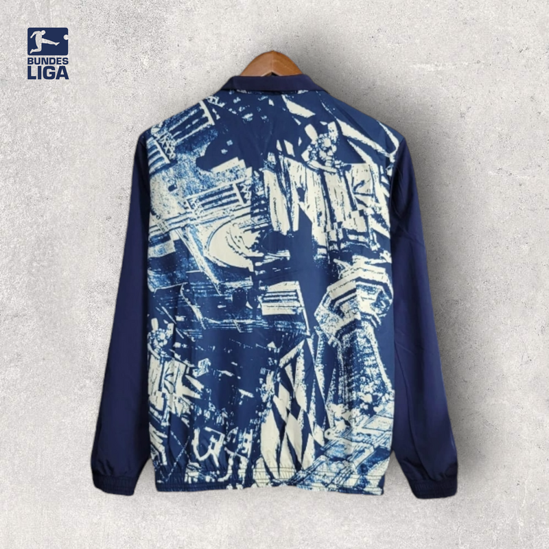 Windbreak Corta-Vento Bayern de Munique Masculino - Azul (Dupla Face)