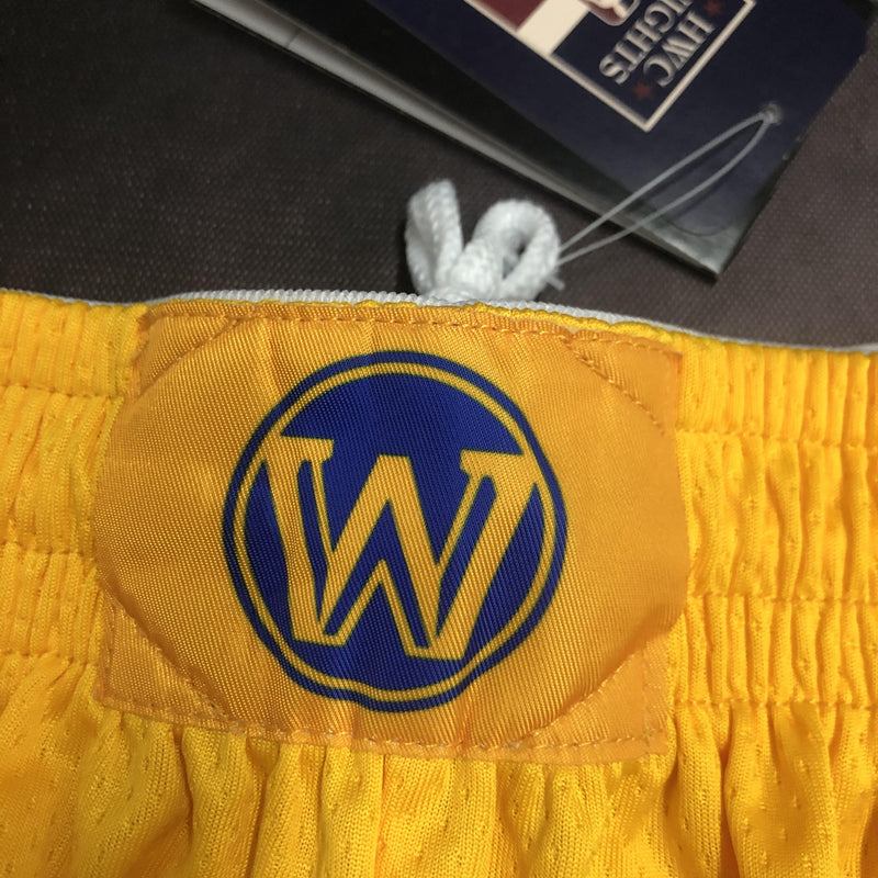 Short Golden State Warriors - Amarelo, Azul e Branco