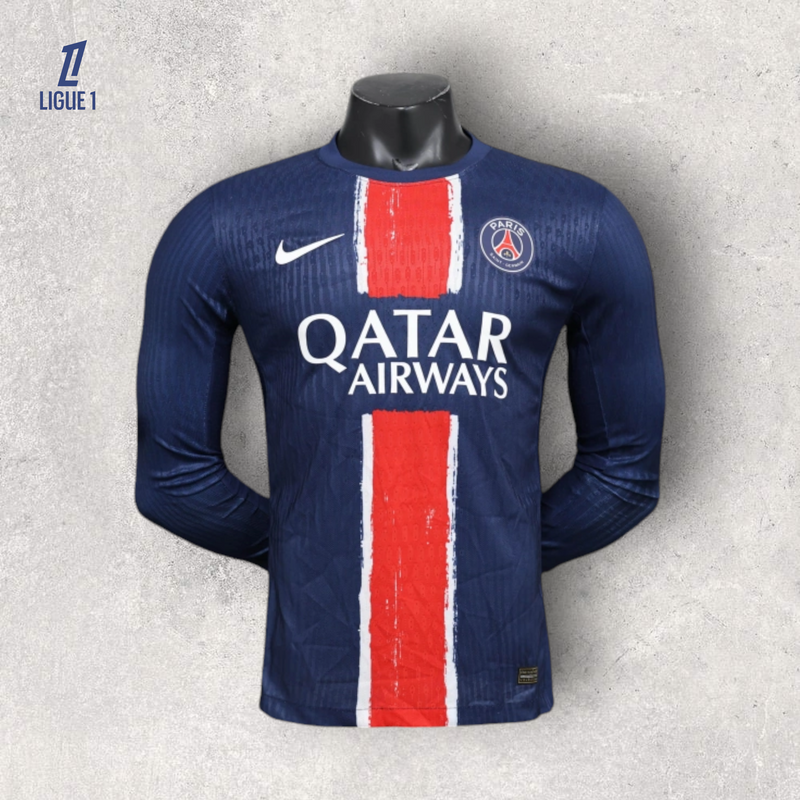 Camisa Manga Longa PSG Masculino - Temporada 2024/25 - Home (Versão Jogador)