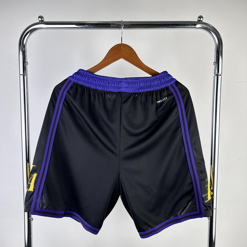 Short Los Angeles Lakers - Preto e Roxo