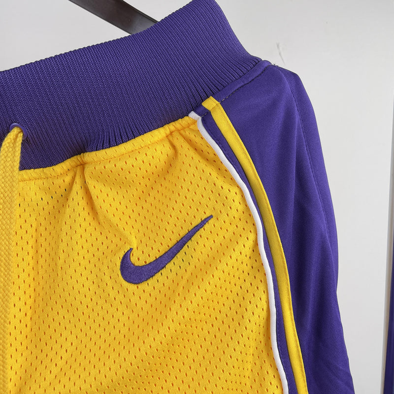 Short Los Angeles Lakers - Amarelo e Roxo