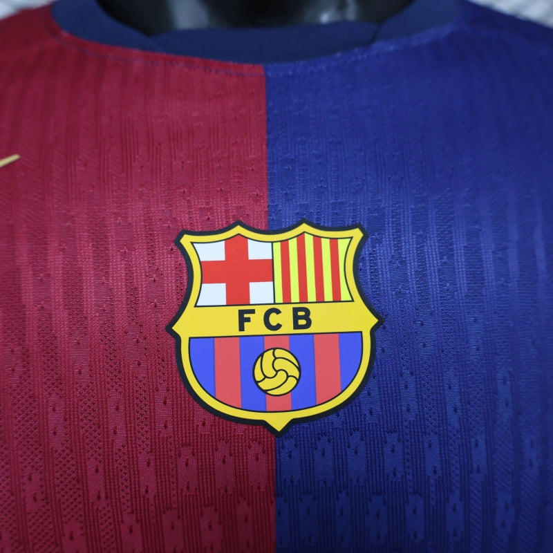 Camisa Manga Longa Barcelona Masculino - Temporada 2024/25 - Home (Versão Jogador)