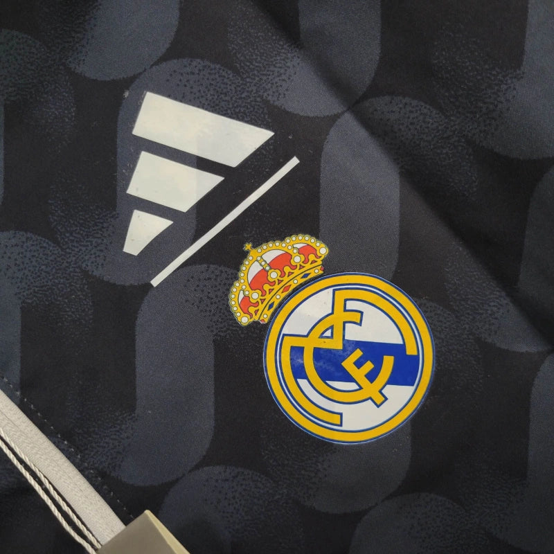 Windbreak Corta-Vento Real Madrid Masculino - Branco e Azul (Dupla Face)