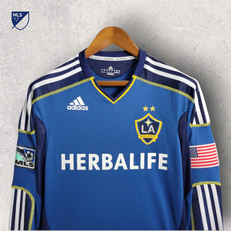 Retrô Manga Longa LA Galaxy - Temporada 2011/12 - Away