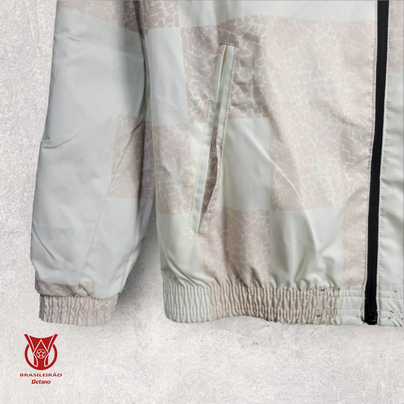 Windbreak Corta-Vento Flamengo Masculino - Vermelho e Off-White (Dupla Face)