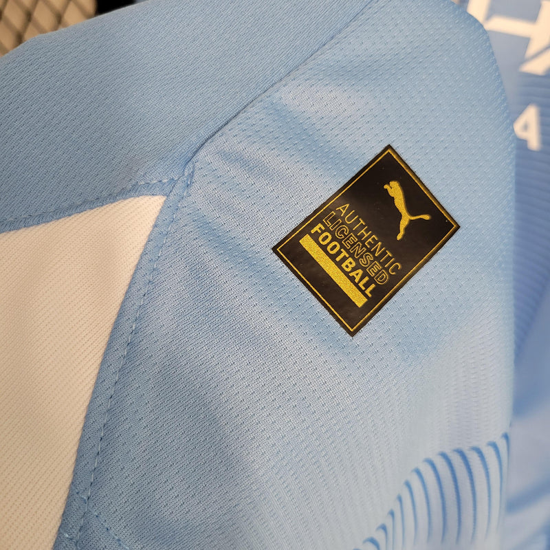 Camisa Manchester City Manga Longa Masculino - Temporada 2023/24 - Home